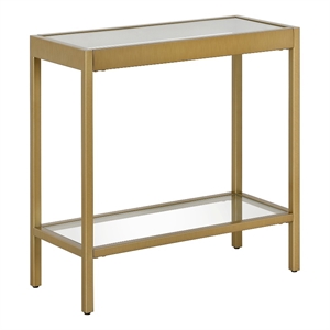 Henn&Hart 24&quot Gold Side Table