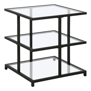 Henn&Hart 22&quot Black Side Table