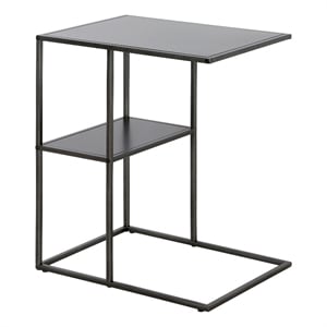 Henn&Hart 20&quot Gray Side Table