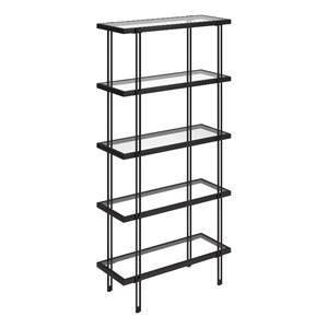 Henn&Hart 68&quot Black Bookcase