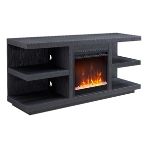 Henn&Hart 58&quot Charcoal Gray TV Stand