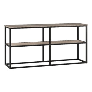 Henn&Hart 58&quot Antiqued Gray Oak TV Stand