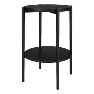 Henn&Hart 18&quot Blackened Bronze Metal Side Table