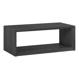 Henn&Hart 48&quot Charcoal Gray MDF Coffee Table