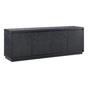 Henn&Hart 68&quot Black Grain MDF TV Stand