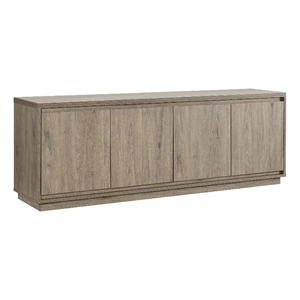 Henn&Hart 68&quot Antiqued Gray Oak MDF TV Stand