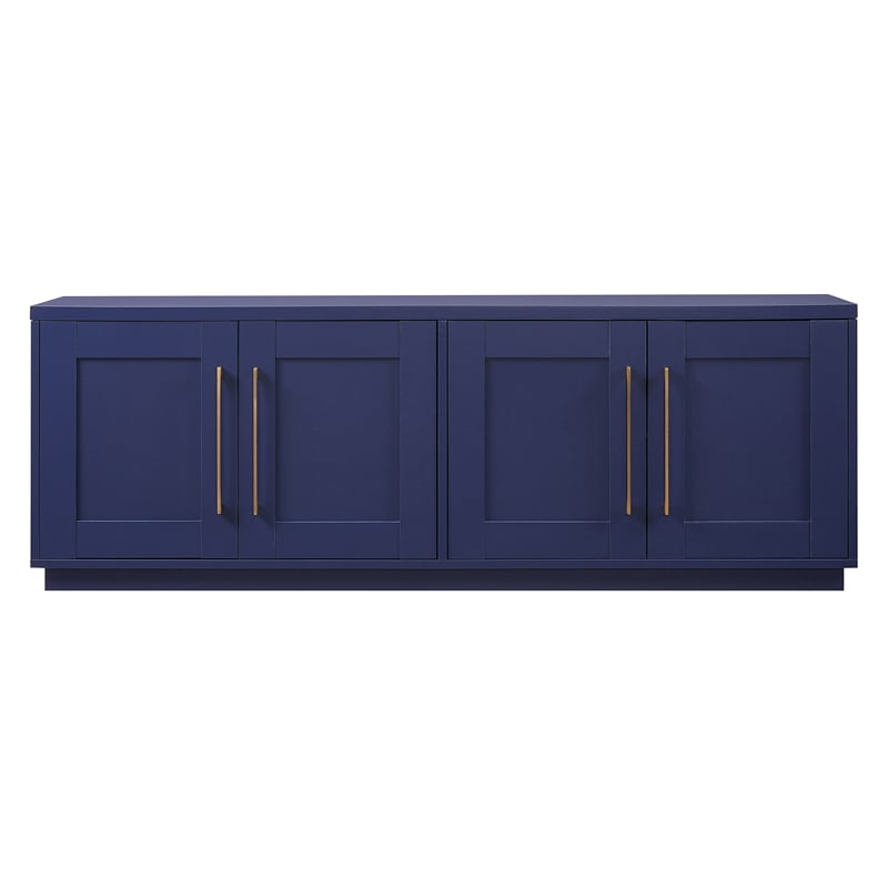 Henn&Hart 4-Door Engineered Wood TV Stand for TVs up to 75