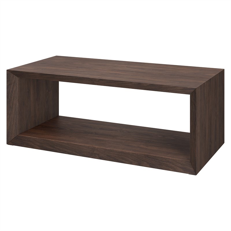 Henn&Hart 48" Alder Brown MDF Coffee Table - Thumbnail 2