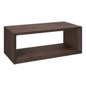 Henn&Hart 48&quot Alder Brown MDF Coffee Table