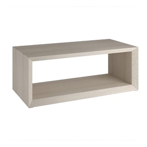 Henn&Hart 48&quot Alder White MDF Coffee Table
