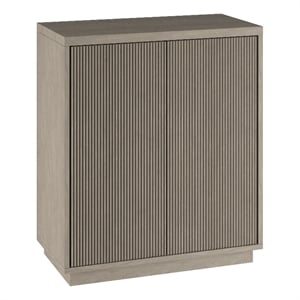 Henn&Hart 27.75&quot Antiqued Gray Oak MDF Accent Cabinet