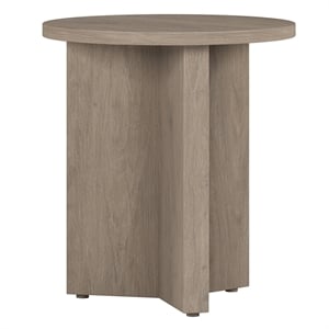Henn&Hart 20&quot Antiqued Gray Oak MDF Side Table