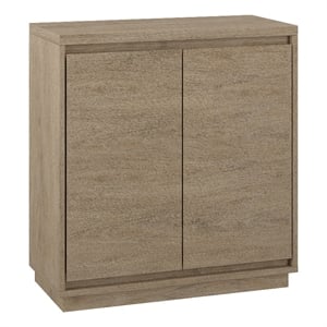 Henn&Hart 30&quot Antiqued Gray Oak MDF Accent Cabinet