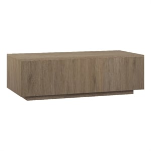 Henn&Hart 47.5&quot Antiqued Gray Oak MDF Coffee Table