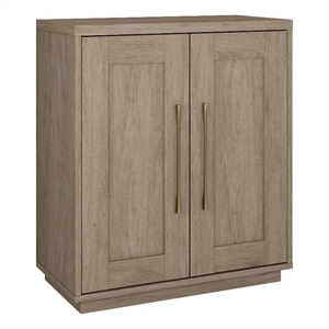 Henn&Hart 28&quot Antiqued Gray Oak MDF Accent Cabinet