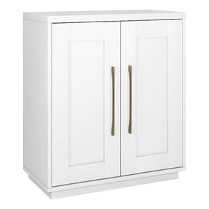 Henn&Hart 28&quot Engineered Wood Accent Cabinet in White