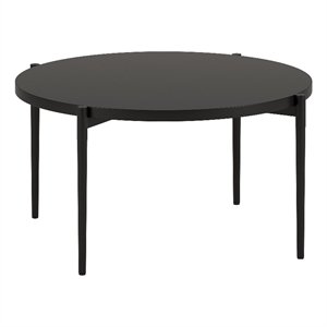 Henn&Hart 32&quot Blackened Bronze Metal Coffee Table