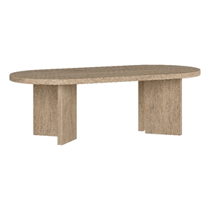 Henn&Hart 47.63&quot Antiqued Gray Oak MDF Coffee Table