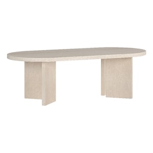Henn&Hart 47.63&quot Alder White MDF Coffee Table