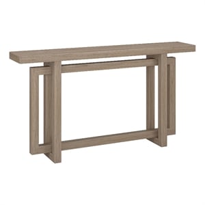 Henn&Hart 55&quot Antiqued Gray Oak MDF Console Table