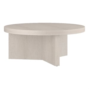 Henn&Hart 36&quot Alder White MDF/PVC Coffee Table