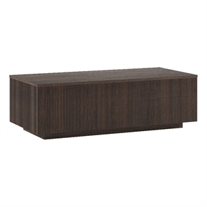 Henn&Hart 47.5&quot Alder Brown MDF Coffee Table