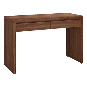 Henn&Hart 47.63&quot Satin Walnut MDF Home Office