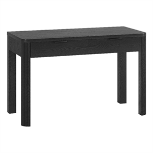 Henn&Hart 47.5&quot Black Grain MDF Home Office