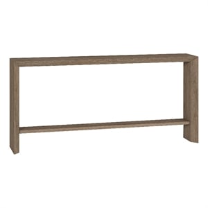 Henn&Hart 64&quot Antiqued Gray Oak MDF Console Table