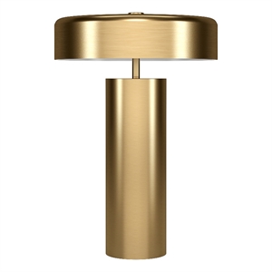 Henn&Hart 15.75&quot Brass Metal Table Lamp