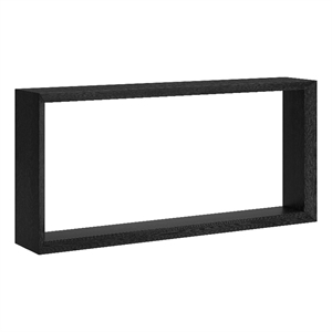 Henn&Hart 64&quot Black Grain MDF Console Table