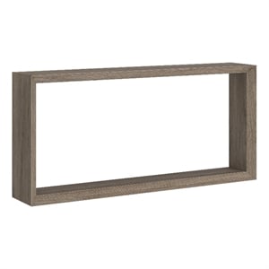 Henn&Hart 64&quot Antiqued Gray Oak MDF Console Table