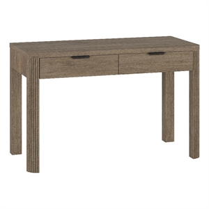 Henn&Hart 47.5&quot Antiqued Gray Oak MDF Home Office