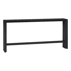 Henn&Hart 64&quot Black Grain MDF Console Table