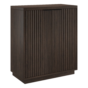 Henn&Hart 27.75&quot Alder Brown MDF/PVC Accent Cabinet