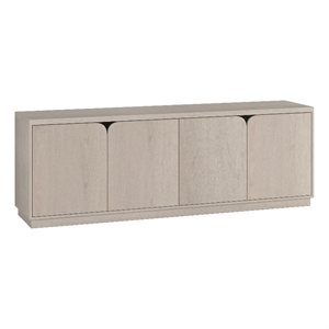 Henn&Hart 70&quot Alder White MDF TV Stand