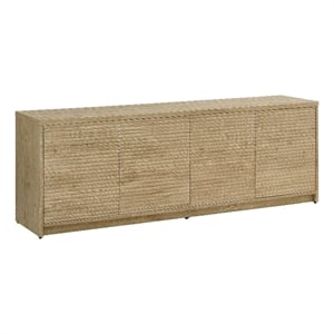 Henn&Hart 70&quot Light Oak MDF TV Stand