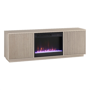 Henn&Hart 70&quot Alder White MDF TV Stand