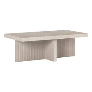 Henn&Hart 44&quot Alder White MDF/PVC Coffee Table