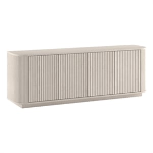 Henn&Hart 68&quot Alder White MDF/PVC TV Stand