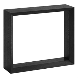 Henn&Hart 36&quot Black Grain MDF Console Table