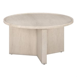 Henn&Hart 32&quot Alder White MDF Coffee Table