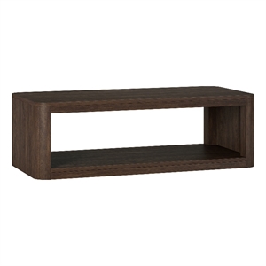 Henn&Hart 47.25&quot Alder Brown MDF Coffee Table