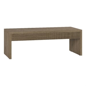 Henn&Hart 47.5&quot Antiqued Gray Oak MDF/PVC Coffee Table