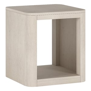 Henn&Hart 20&quot Alder White MDF Side Table