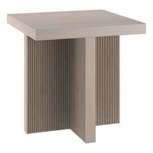 Henn&Hart 22&quot Alder White MDF Side Table