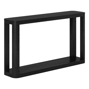 Henn&Hart 52&quot Black Grain MDF Console Table
