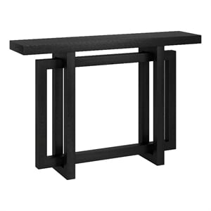 Henn&Hart 44&quot Black Grain MDF Console Table