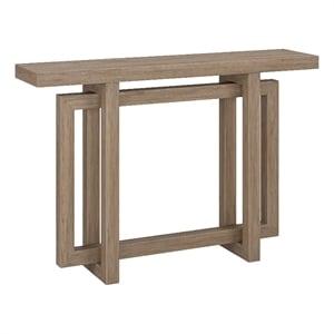 Henn&Hart 44&quot Antiqued Gray Oak MDF Console Table