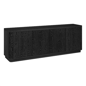 Henn&Hart 68&quot Black Grain MDF TV Stand